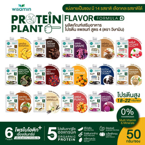 Protein Plant โปรตีนพืช สูตร 4 · ซอง 50 กรัม · ของแถม