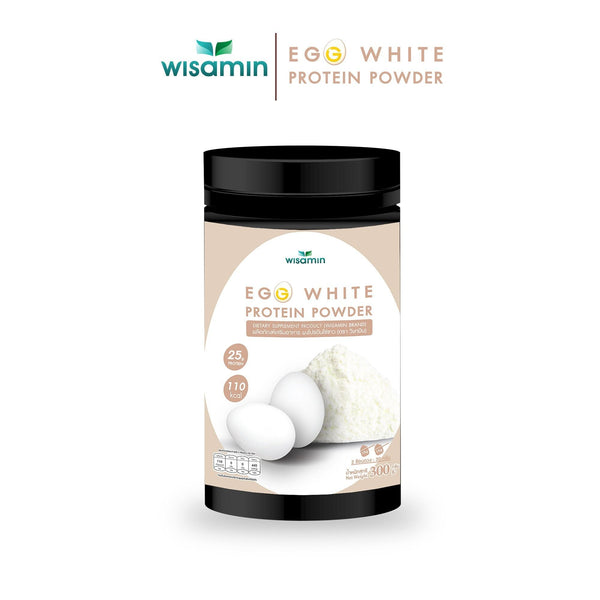 Egg White Protein Powder ผงโปรตีนไข่ขาว 100% 300 กรัม | WISAMIN วิษามิน