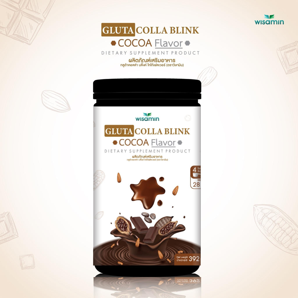 WISAMIN Gluta Colla Blink กลูต้าคอลล่า บลิ้งค์ 5 รสชาติ (ตราวิษามิน) 392 กรัม