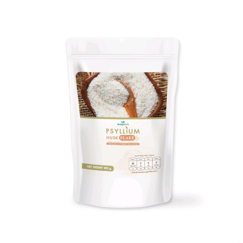 WISAMIN Psyllium Husk Flake ผงไซเลียมฮัสก์ เฟลค (ตราวิษามิน) 300 กรัม