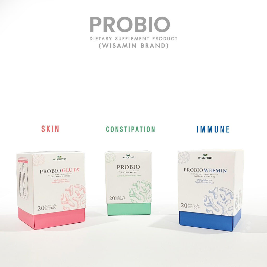 WISAMIN Probio โพรไบโอ 3 สูตร โพรไบโอติกส์ 10 สายพันธุ์ (ตราวิษามิน) 20 ซอง
