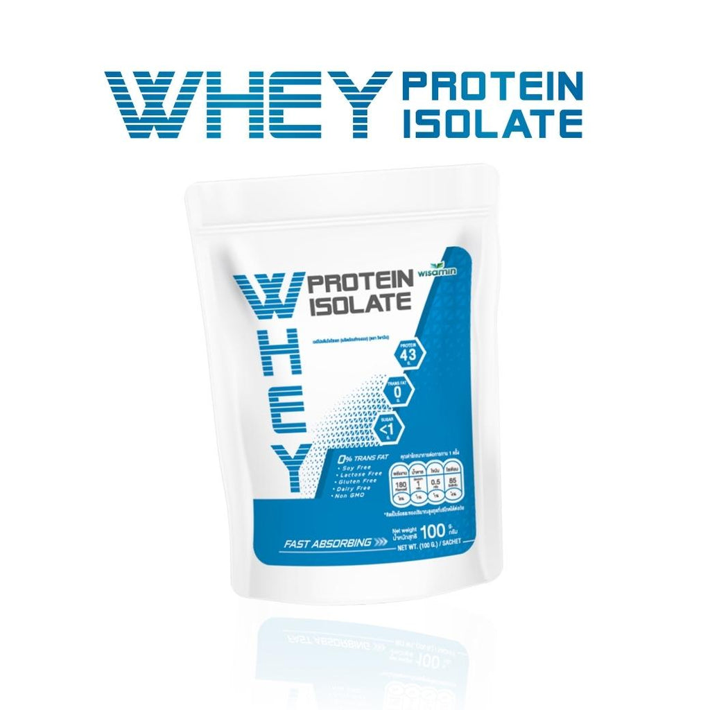 WISAMIN Whey Protein Isolate Pure เวย์โปรตีน ไอโซเลท เพียว 100% (ตราวิษามิน) 100 กรัม