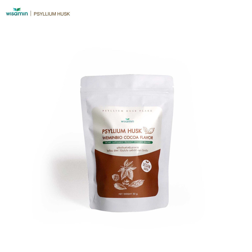 WISAMIN Psyllium Husk Weeminbio ไซเลียมฮัสก์ วีมินไบโอ 5 รสชาติ (ตราวิษามิน) 50 กรัม
