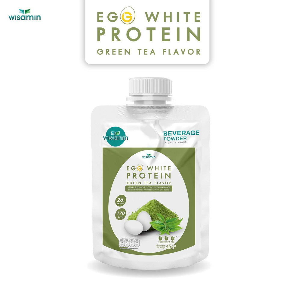 WISAMIN Egg White Protein ผงโปรตีนไข่ขาว 3 รสชาติ (ตราวิษามิน) ชนิดซอง 45 กรัม