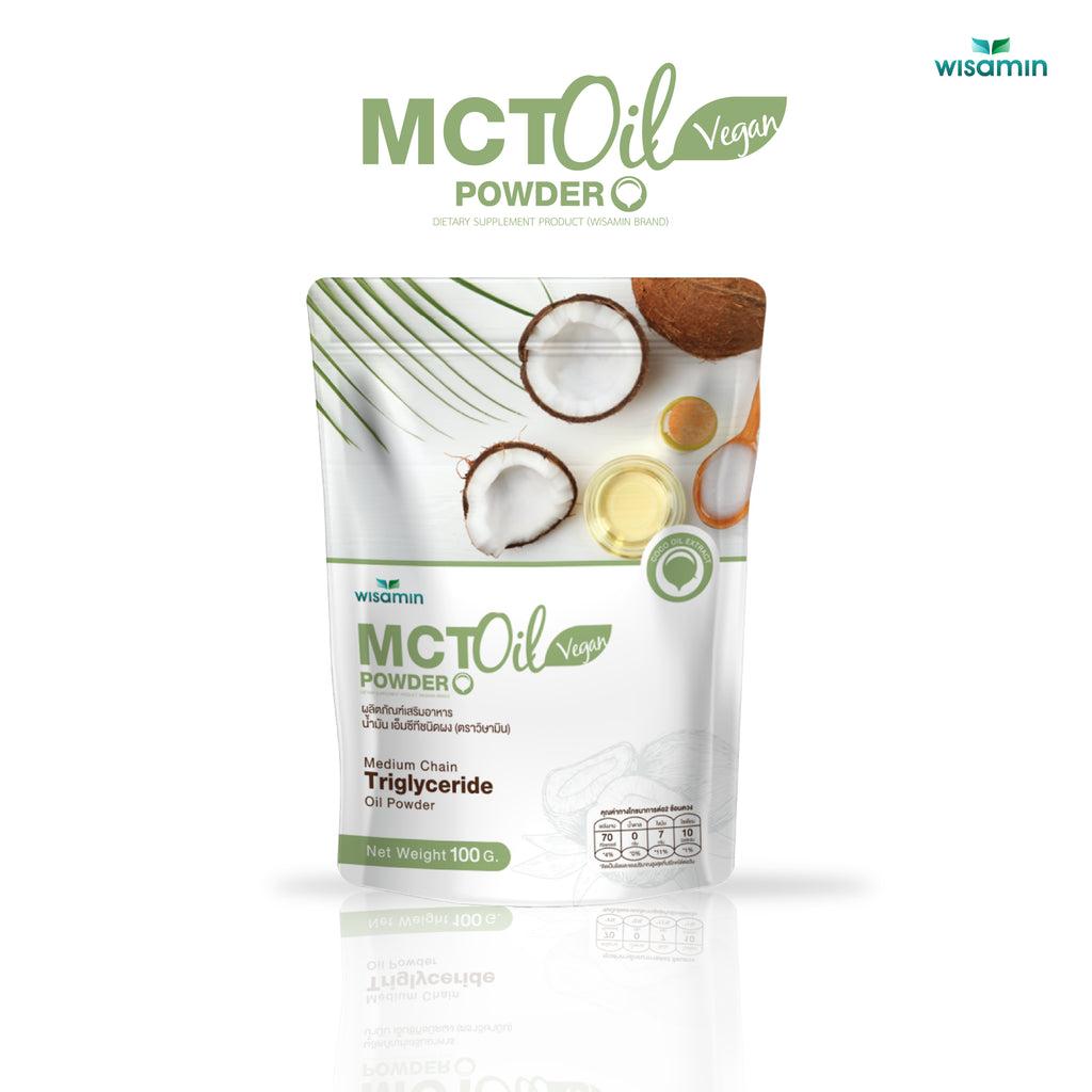 WISAMIN MCT Oil Powder น้ำมันเอ็มซีที ชนิดผง (ตราวิษามิน) 100 กรัม