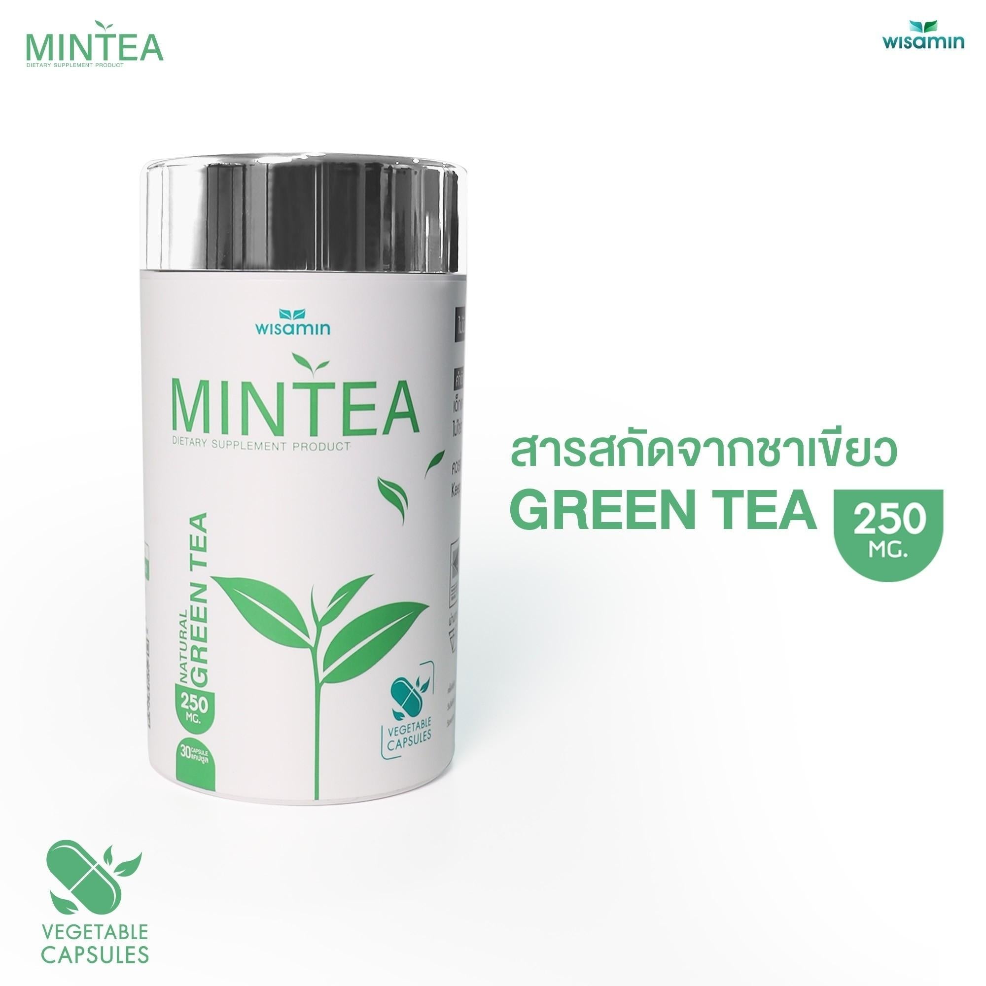 WISAMIN MINTEA มินที สารสกัดจากชาเขียว 327mg (ตราวิษามิน) 30 แคปซูล