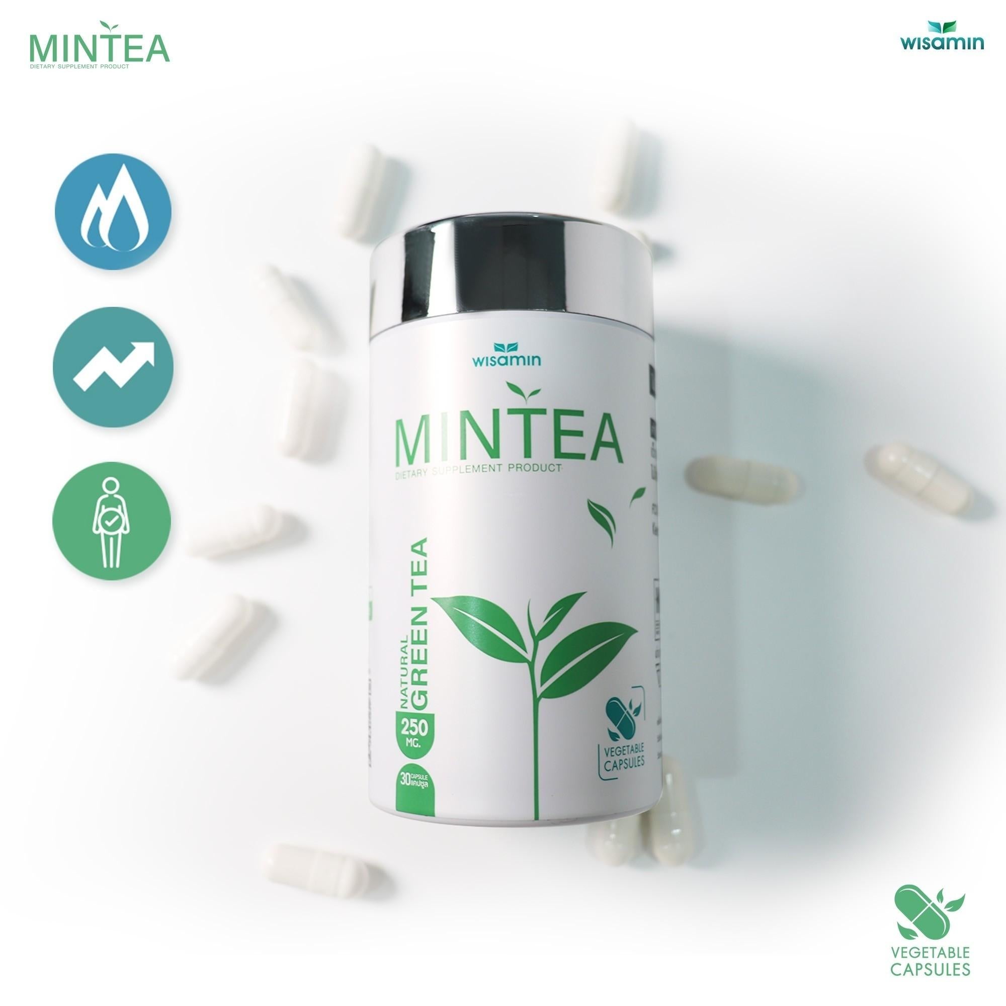 WISAMIN MINTEA มินที สารสกัดจากชาเขียว 327mg (ตราวิษามิน) 30 แคปซูล