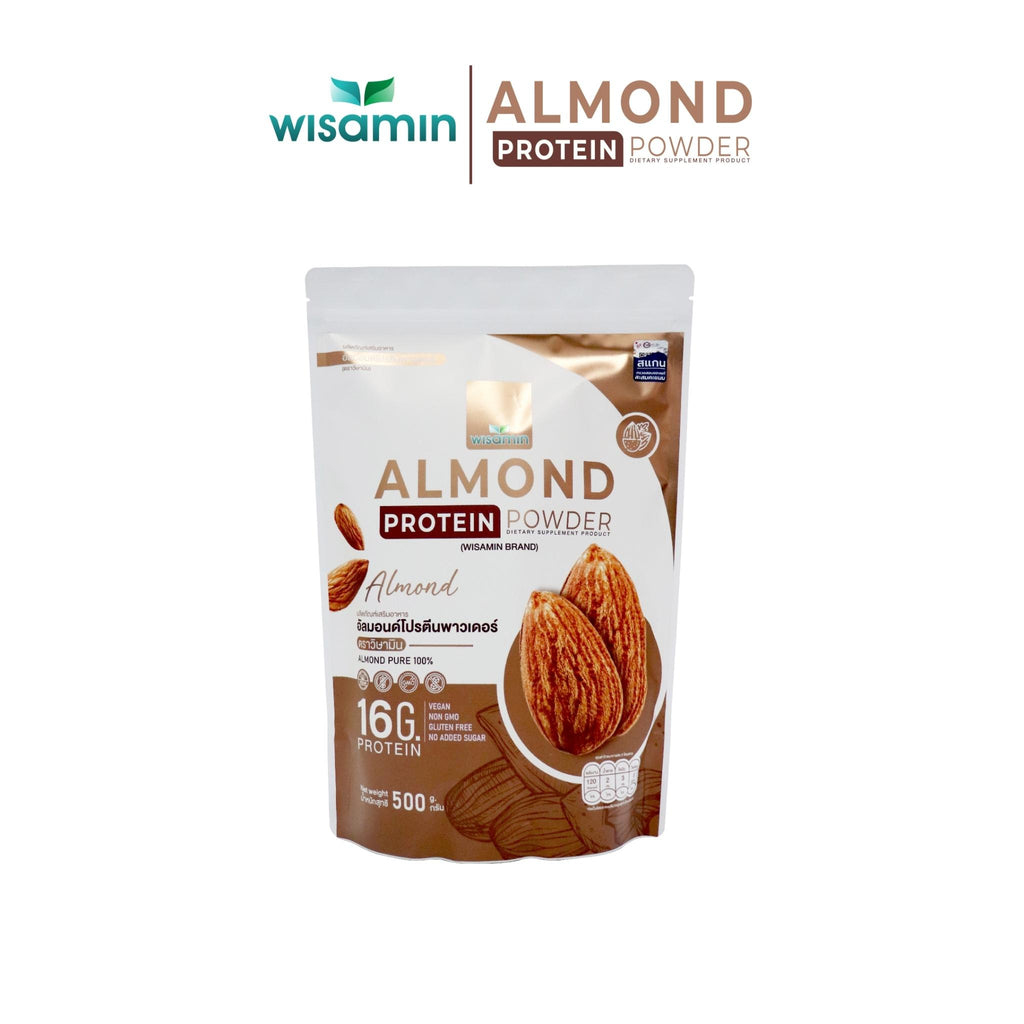 WISAMIN Almond Protein โปรตีนเมล็ดอัลมอนด์ (ตราวิษามิน) ปริมาณ 500 กรัม